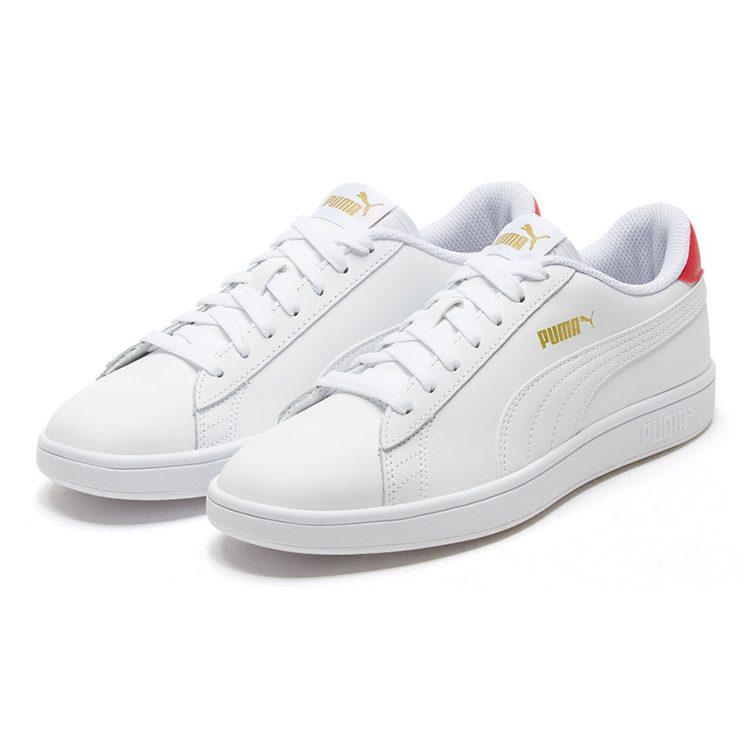PUMA Smash V2 'White High Risk Red' 365215-17