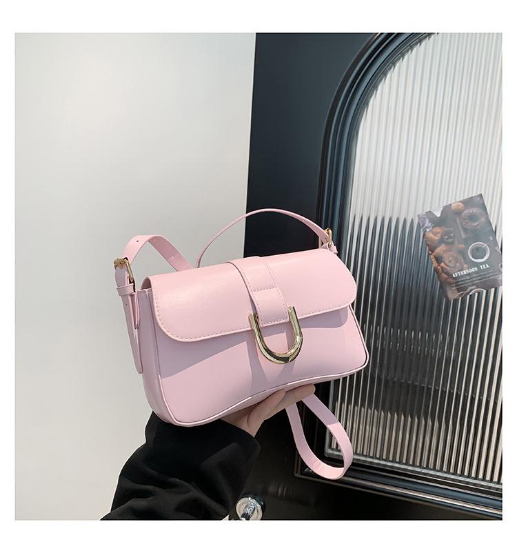 2025 spring explosion premium baguette retro handbag fashion underarm bag foreign style horseshoe girl shoulder bag