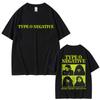 Rock Band Type O Negative None More Negative T-Shirt Unisex Damen Vintage Gothic Metal T-Shirt Herren 100% Baumwolle Oversize T-Shirts