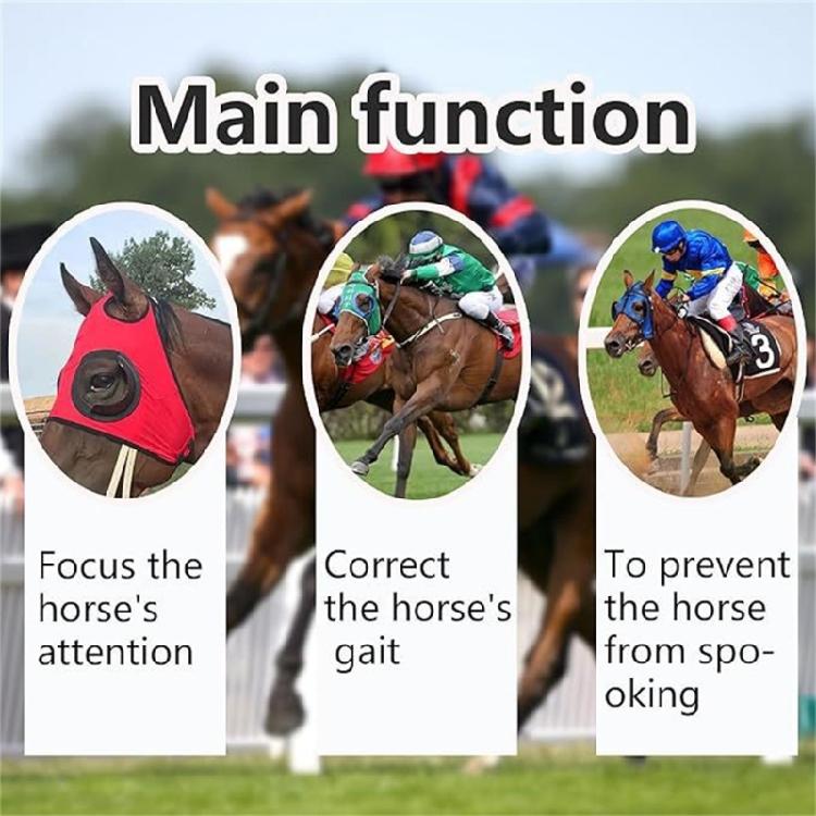 Horse Wind Resistant Eye Mask Tear Resistant Horse Eyewears Protective Eye Shield Block for Training And Shows