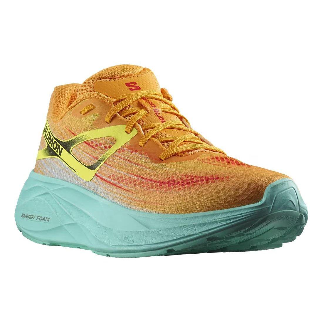 Salomon Aero Glide Zinna Cockatoo Мужские кроссовки Оранжевый Безопасность-Желтый — фото 3