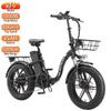 Elektrofahrrad Keteles KF9 20" Fat Tire 1000W Motor Faltbar Erwachsenen Elektrofahrrad 48V 35AH Hydraulische Bremsen Shimano 7-Gang