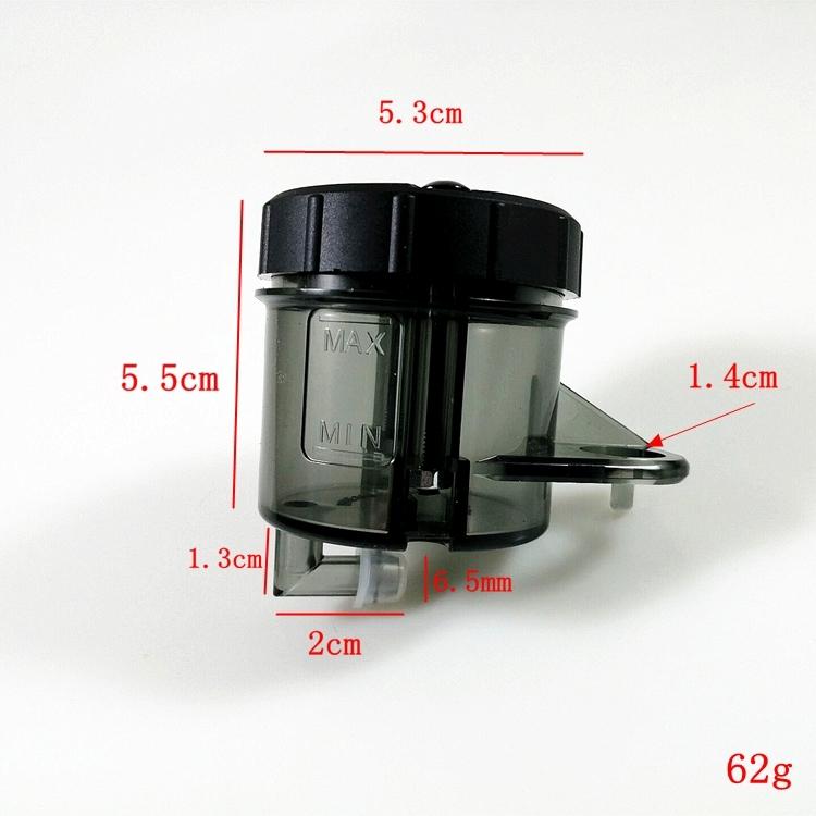 Motorcycle Oil Tank Cup Black Transparent Clear Black Plastic For Triumph