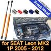 Hood Dampers for Leon MK2 1P 2005-2012 Front Bonnet Hood Modify Gas Struts Carbon Fiber Spring Damper Lift Support Absorber