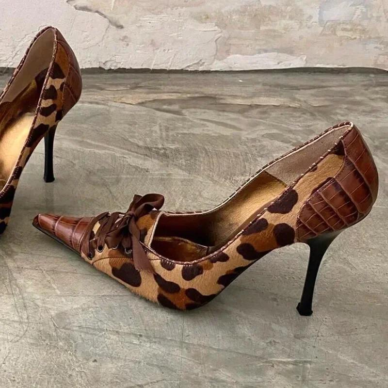 Fashion Fashion Bow Tie Design Leather Women Pumps Sexy Pointed Toe Thin High Heels Elegant Banquet Dress Mules Shoes Zapatos De Mujer