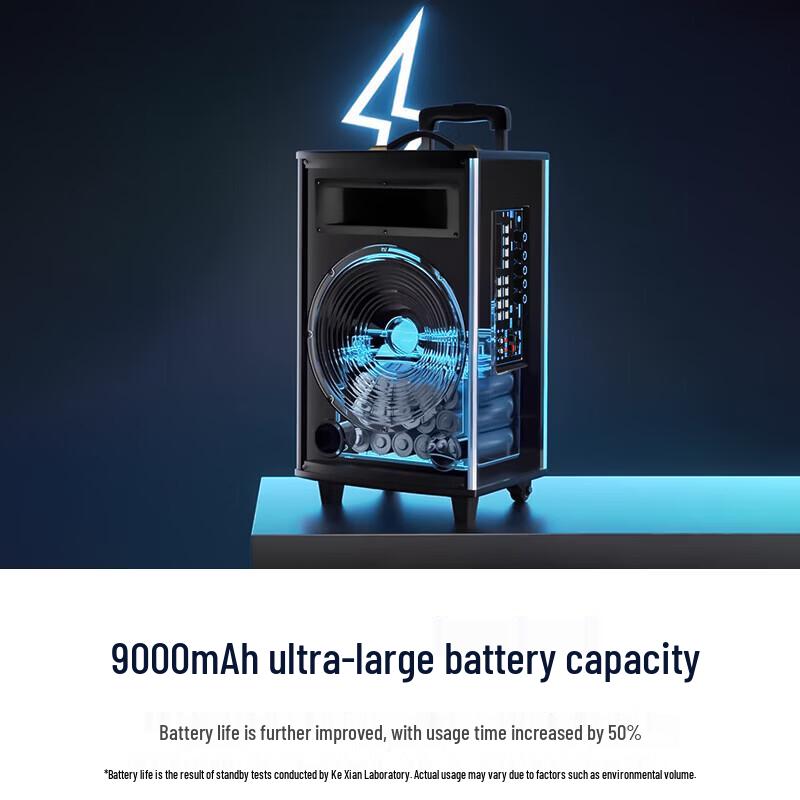 SAST ST-1509X 15-inch Portable Trolley Bluetooth Speaker CN plug (adapter included)