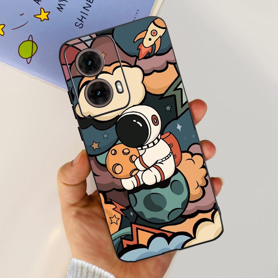 For Motorola Moto G85 Case MotoG85 5G 2024 Fashion Flower Soft Silicone Phone Cover For Motorola G85 MOTO G 85 Protective Fundas
