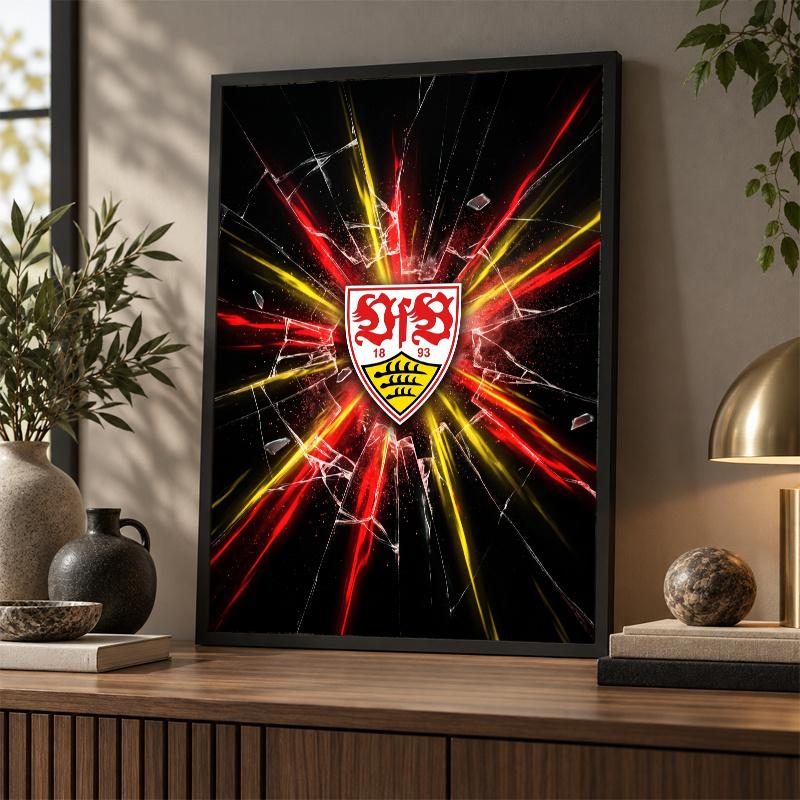 VfB Stuttgart Football Diamond Painting Kit 5D Full Drill DIY Diamond Mosaic Wall Art Home Decor