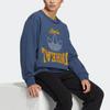 Adidas Originals FW22 Logo Print Rundhals-Sweatshirt Herren Oberteile Blau HS7278