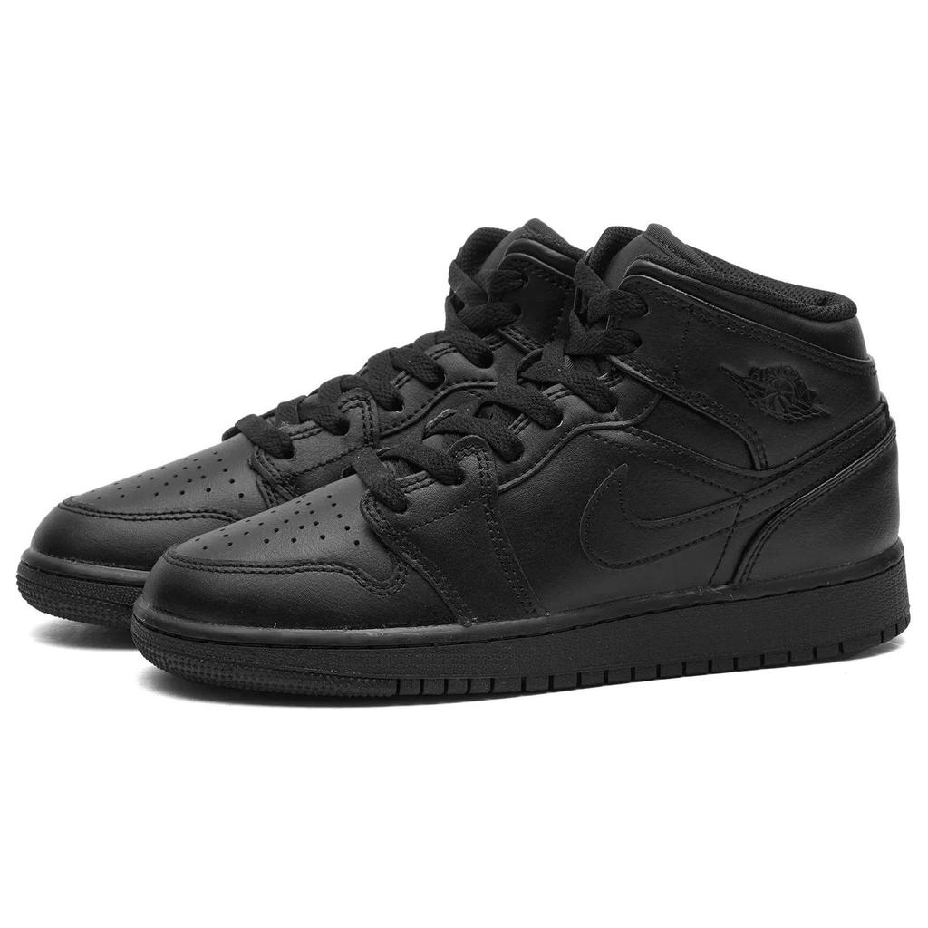 Air Jordan 1 Mid GS Triple Black 554725-093