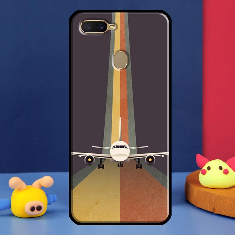 Airplane Travel For Oppo A54 A57 S A78 A58 A98 A5 A9 A91 A15 A16 A17 A52 A72 A76 A96 A74 A94 A77 Phone Case