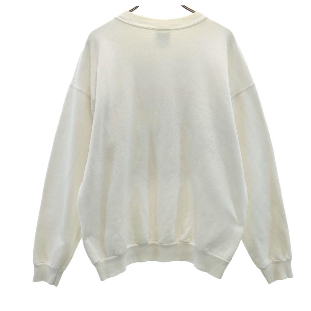 HANES 90s Old Budweiser Frog Print Long Sleeve Sweat Trainer L Budweiser Men's Used