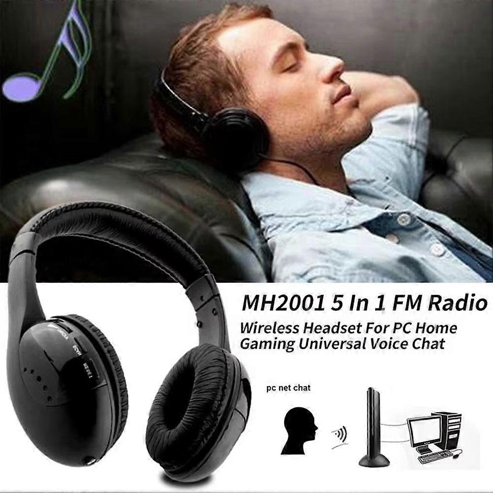 5-in-1 Bluetooth Wireless TV Headphone
