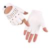 Street Dance Half Finger Gloves Men's Nightclub Pole Dance Rivet Gloves Performance Dance Spring and Summer Dance Performance Leather Gloves
