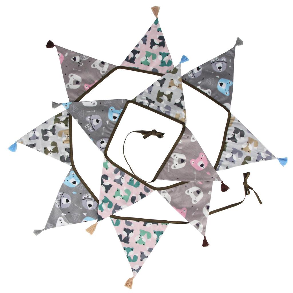 Nordic Cotton Tassel Triangle Bunting for Weddings, Photos, and Kindergartens