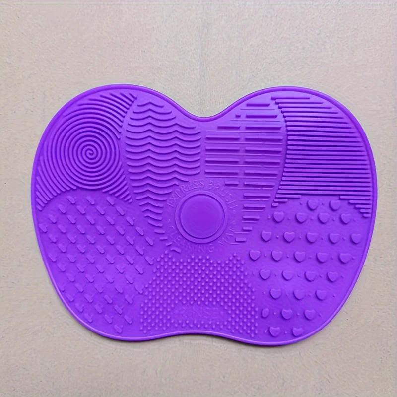 Makeup Brush Cleaning Tools Silicone Scrub Pad with Suction Cup Powder Puff Scrub Pad Beauty Tools Scrub Pad Brush Cleaning Tool