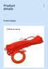 Floating Reflective Water Rescue Safety Rope for Pools
