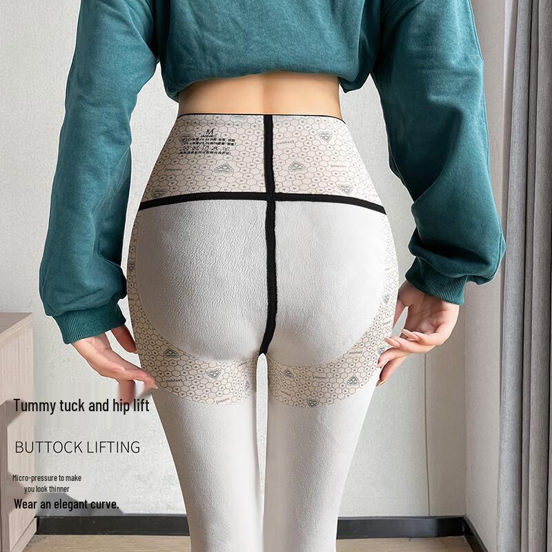 Women's Thermal High-Waist Fleece-Lined Shark Leggings