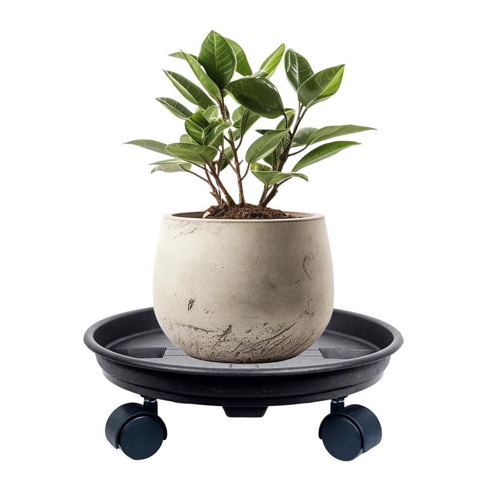 Plant Mover With Wheels Heavy Duty Movable Pot Tray Plant Pot Rollers With Wheels For Flowers Citrus Indoor Outdoor Garden Patio