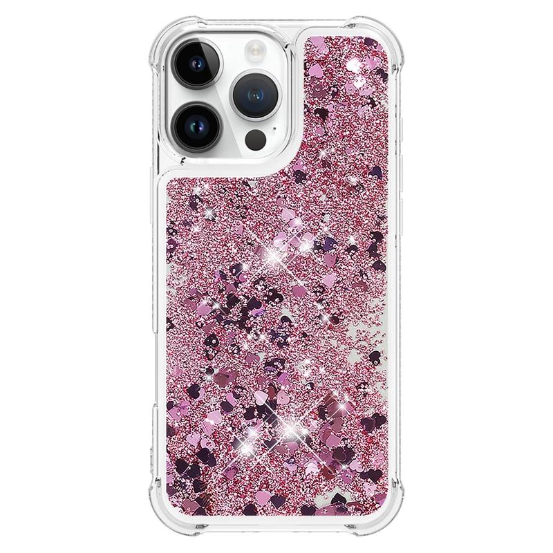 I Phone 16 Pro Max Case On For Funda iPhone 16 Pro MAX Cover Glitter Dynamic Liquid Case For Apple16 Plus 16ProMax Cases Etui