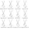 Cazador Zodiac Pendant Necklace for Women 12 Constellation Aries Pisces Gemini Chocher Stainless Steel Jewelry Gold Color Gifts