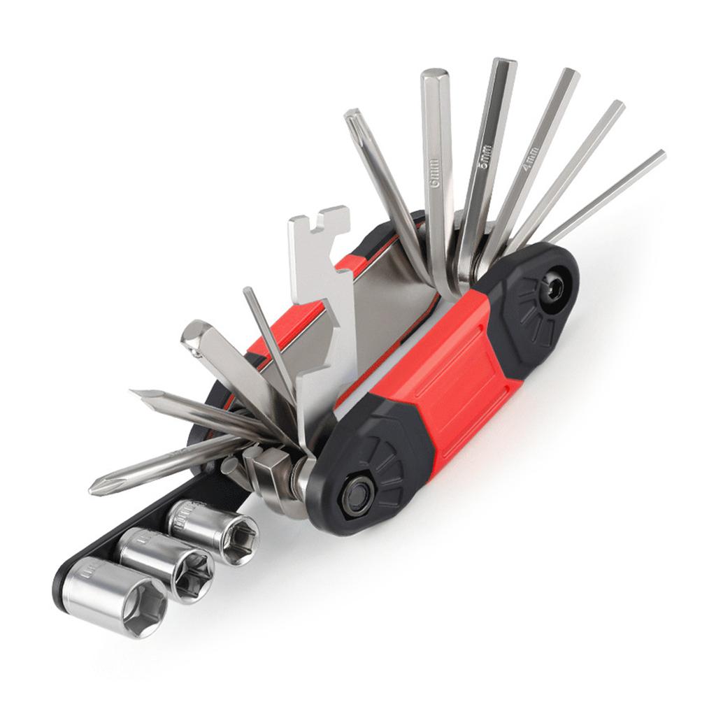 16 In 1 Multi-Function Bike Mechanic Repair Tool Portable Maintenance Tool for Mountain Road Bike Cycling Easy To Use