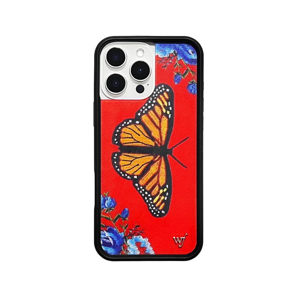 Wildflower Butterfly butterflies Phone Case for iPhone 12 13 14 15 16 Pro Max Plus 17 pro Gift Wild Flowers cloth wf label Cover