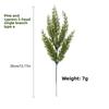 Artificial Simulation Green Plant Pine and Cypress Flocking Single Christmas Gift Accessory Decoration
