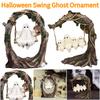Halloween Ghost Sculptures Swing Ghost Ornament Funny Tree Hanging Ornaments Spooky Ghosts Decorations for Tabletop Centerpiece