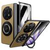 KEYSION 360° Rotating Magnetic Ring Stand Phone Case for MagSafe for OPPO Find N5 Hinge Phone Cover with Glass Screen Protector