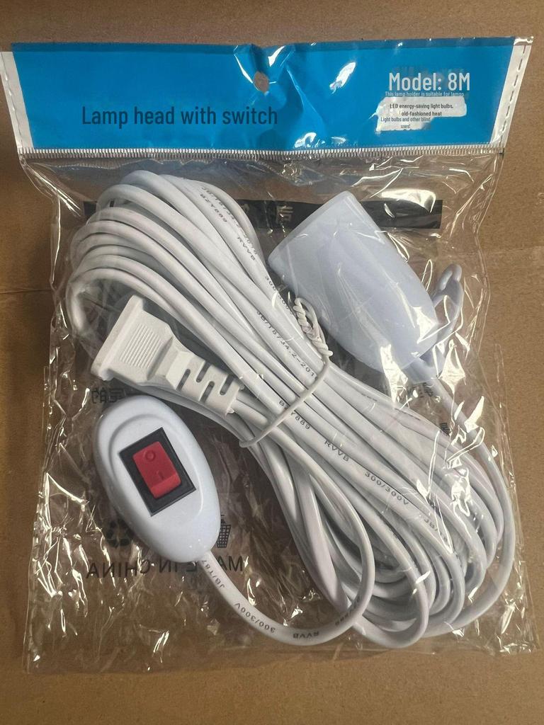 Biaozhiyan LED-Nachtlicht mit Schalter, quadratische Universal-Lampenfassung E27