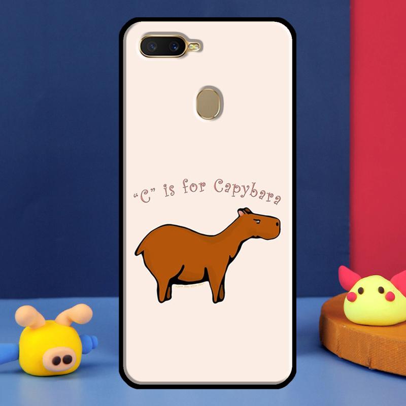 

Capybara lovely animal For Oppo A54 A57 S A78 A58 A98 A5 A9 A91 A15 A16 A17 A52 A72 A76 A96 A74 A94 A77 Phone Case OPPO A77 5G