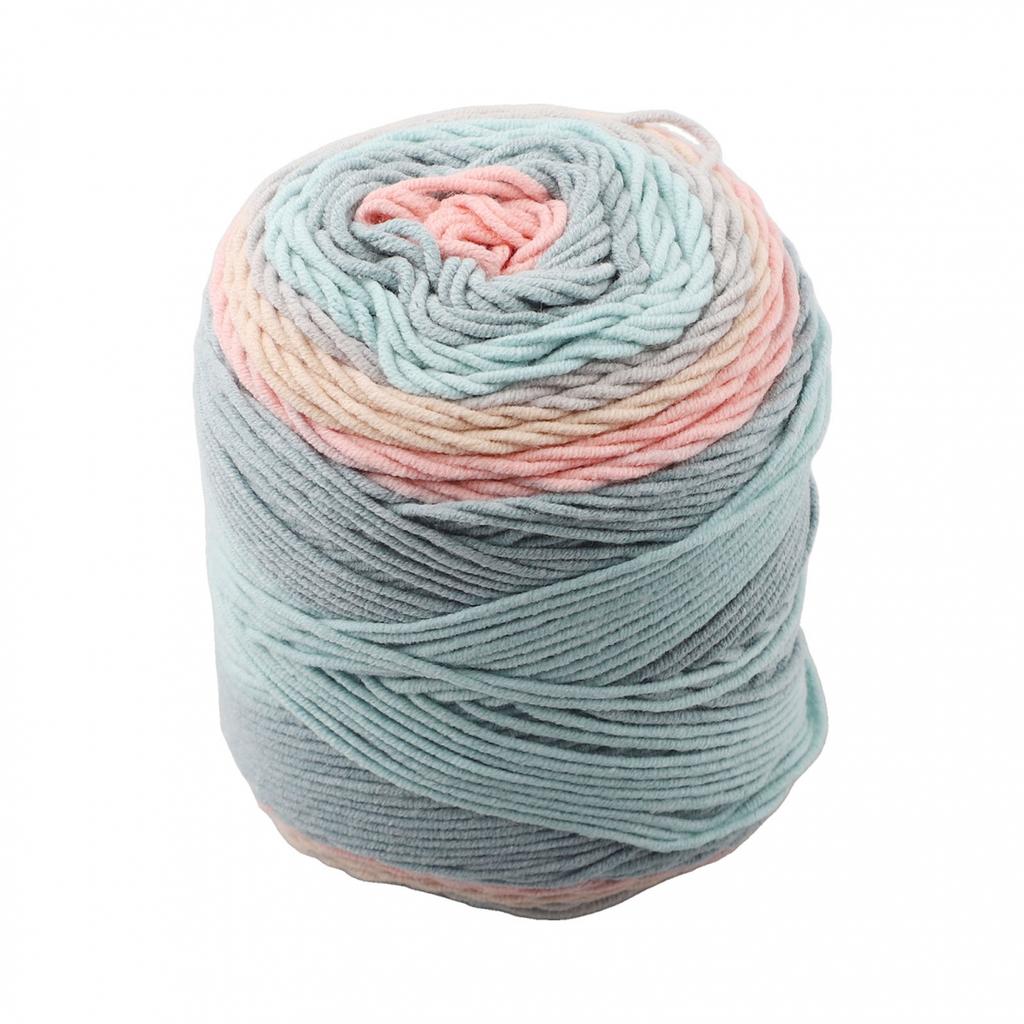 Cotton Yarn in Beautiful For Rainbow Colors Ideal for DIY Home Decor Crafts