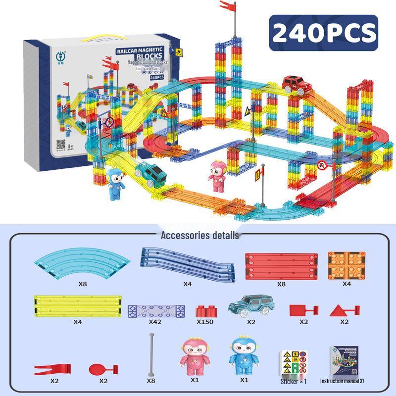 Digge Magnetic Train Track Building Blocks: Children's Educational Toy