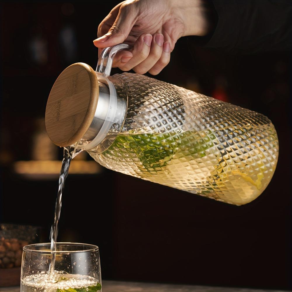 Large Capacity Cold Water Pitcher Transparent Juice Jug Multifunctional Cold Water Jug  Home