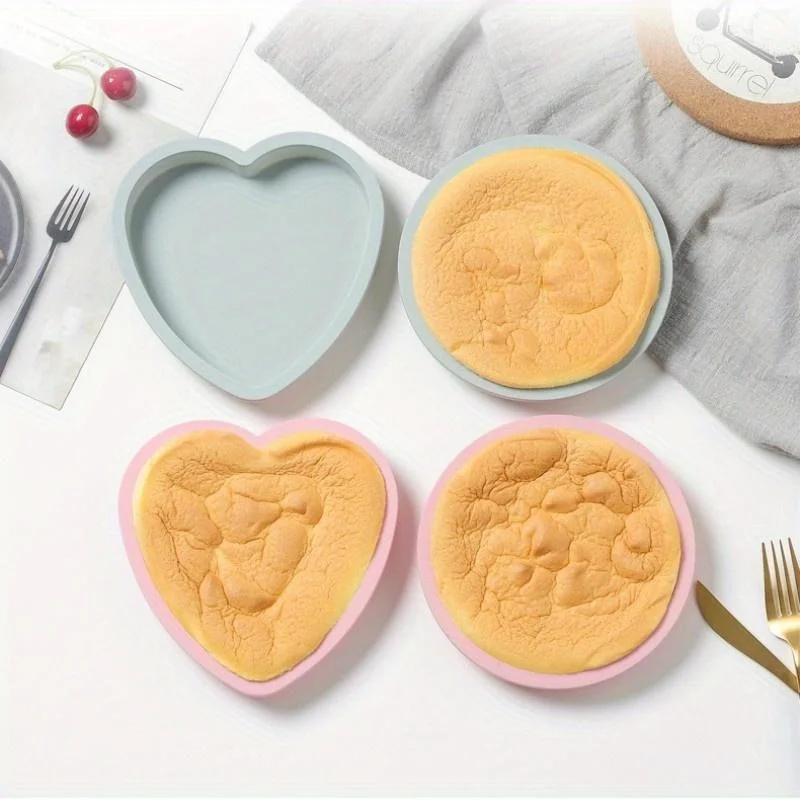 6 Inch Kitchen Bakeware Small Molds Cake Pan Silicone Cake Mold  Muffin Baking Tools Cute and Small for Easy Use