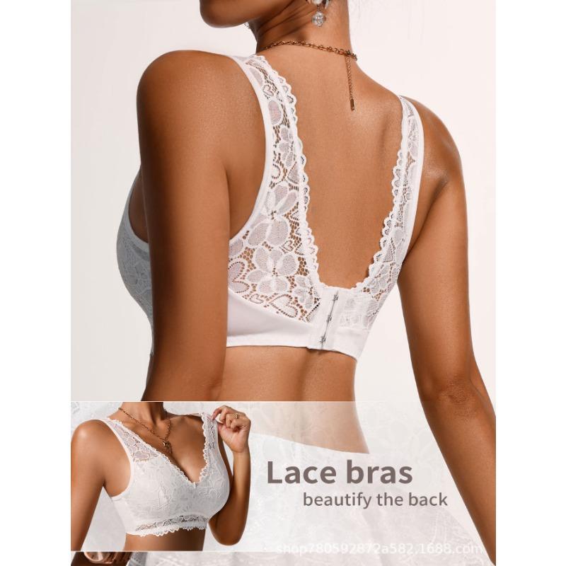 Lace Wireless Bra Seamless Push Up Bralette For Women