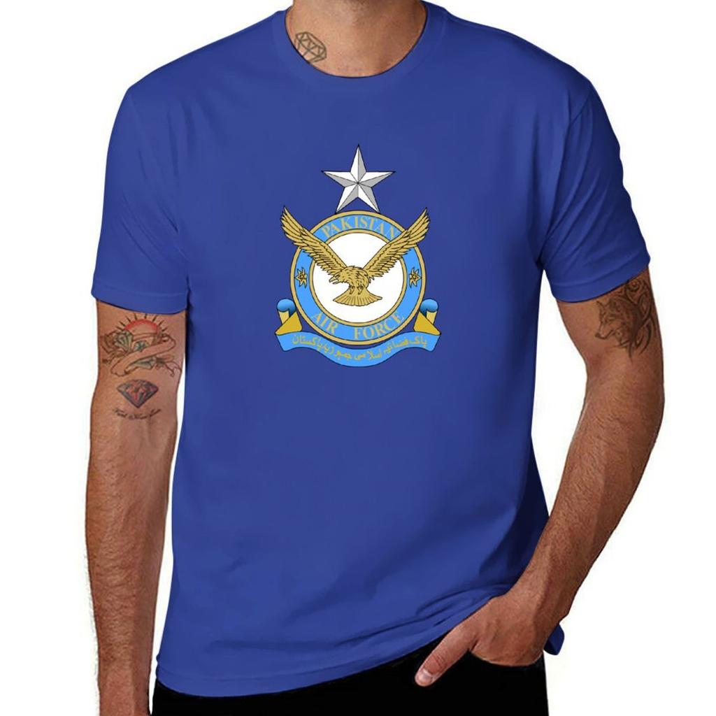 Emblem Of Pakistan Air Force Tshirt Plain Hippie Clothes Tshirts For Unisex Cotton