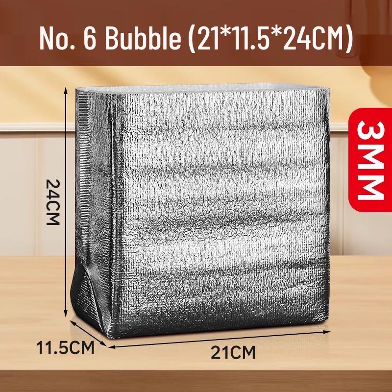 Disposable Insulated Aluminum Foil Food Storage Bags