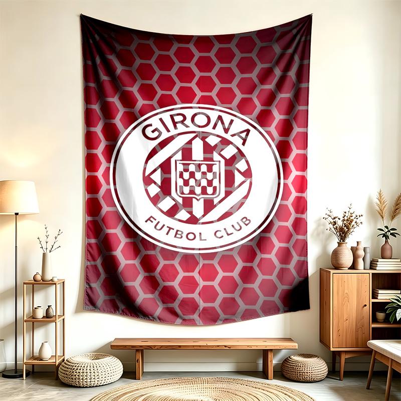 Girona FC (5) Tapestry Suitable For Decorating Homes Dorms And Bedrooms Soft To The Touch And A Perfect Gift For Friends And Family