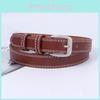 Womens Vintage Denim Belt Minimalist Black Versatile Trendy Korean Accessory