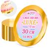 Cake board base gold 30 cm 1,2 cm set 10 pcs cake drum round luxe brand4cake