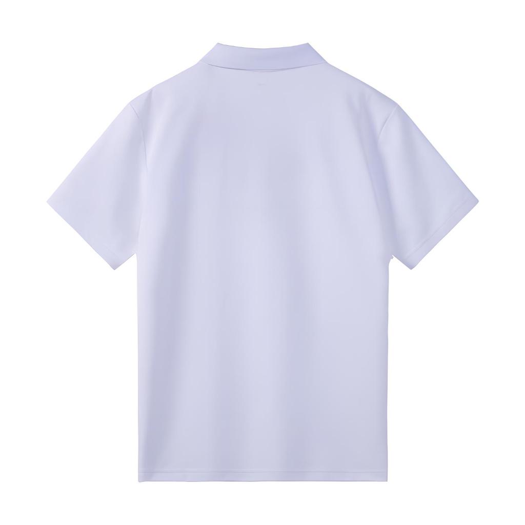 Li-Ning Fashionable Casual Breathable Short Sleeve Polo Shirt Men tops White APLW511-1