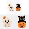 Portachiavi Gatto Fantasma di Halloween Peluche Morbido Ciondolo Carino per Borsa Regalo per Adolescenti