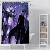 Solo Leveling Shadow King Shower Curtain Waterproof Polyester Fabric Paint Bath Curtains Home Bathroom Decor Curtain With Hook