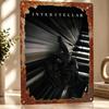 Interstellar Movie Astronaut Personalized D Textured Metal Poster Wall Art Tinplate Sign for Decoration Room Decor Luxury Home