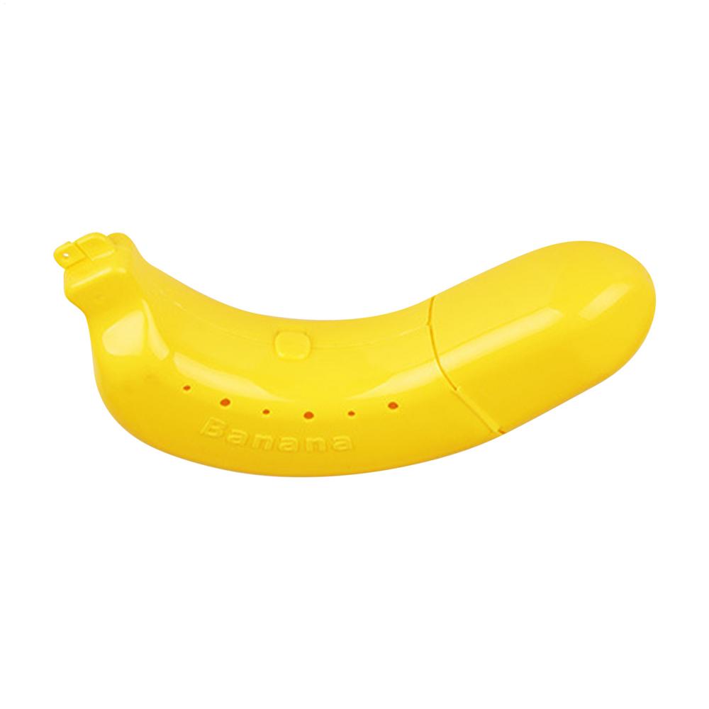 

Banana Case Banana Cover Containers Travel Banana Case Outdoor Banana Keeper Fruit Protector Banana Save Holder for School Lunch жёлтый