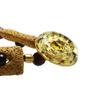 TAMARUSAN Yellow Tabby Cat Bracelet Mule Tiger Eye Gorgeous