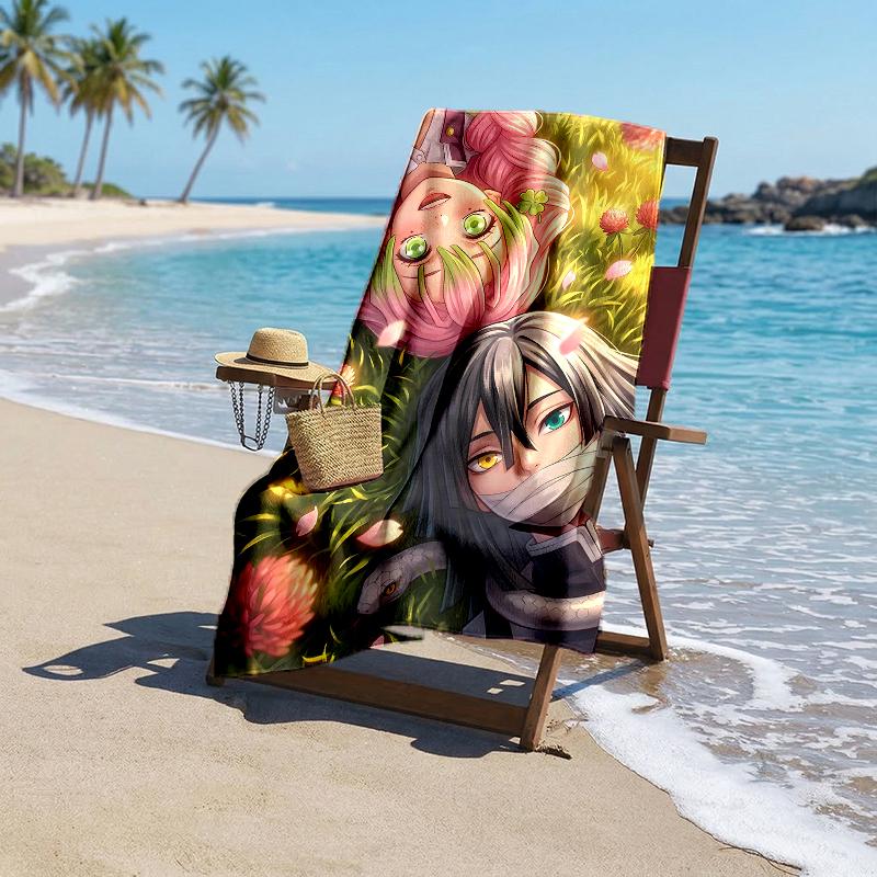 Mitsuri Iguro Fashion Beach Towel: Ideal for Summer Adventures Soft, absorbent and quick drying suitable for swimming and bathing