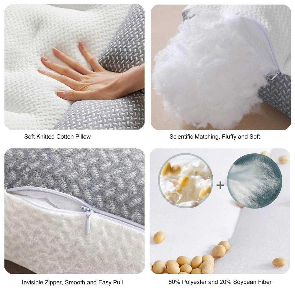 Ergonomic Cervical Spine Protection Pillow Breathable Sleep Aid Pillow  Cervical Spine Care